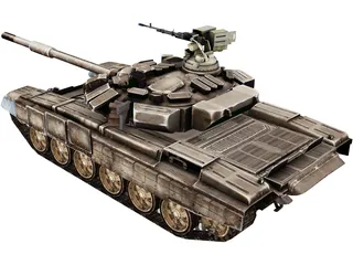 T-90 Russian Tank 3D Model preview