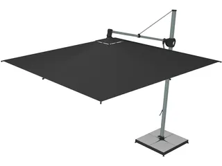 Outdoor Umbrella 3D Model preview