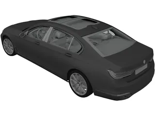 BMW 7-Series G11 (2016) 3D Model preview