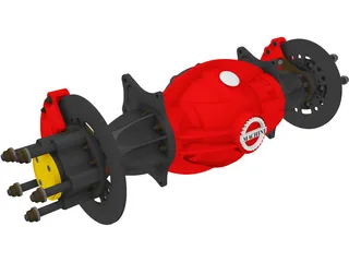 Top Fuel Nodular Differential 3D Model preview