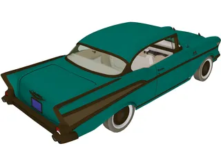 Chevrolet BelAir Sport Coupe (1957) 3D Model preview