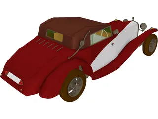 Delage D.8 SS (1931) 3D Model preview