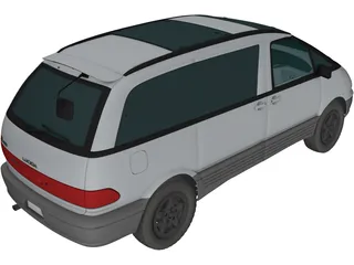 Toyota Lucida (1992) 3D Model preview