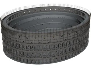 Coliseum Roman 3D Model preview