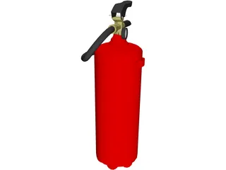 Fire Extinguisher 3D Model preview
