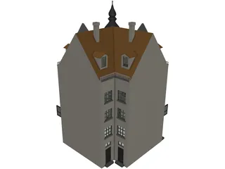 Town House 3D Model preview