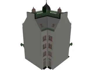 Town House 3D Model preview