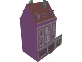 Town House 3D Model preview