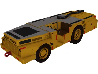 US Navy Carrier Tractor 3D Model preview