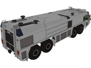 Firefight Truck 3D Model preview