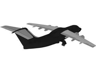 British Aerospace BAe 146 3D Model preview