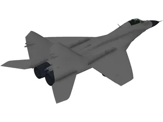 MiG-29A 3D Model preview