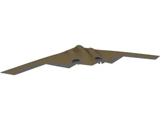 B-2 Northtrop Stealth 3D Model preview
