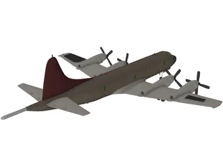 Lockheed P-3C Orion 3D Model preview