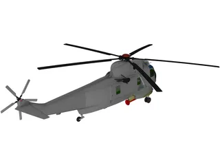 Sikorsky SH-3H Sea King Navy 3D Model preview