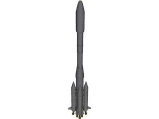 Ariane 4 3D Model preview