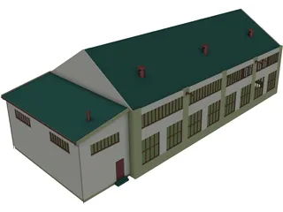 Train Coach 3D Model preview