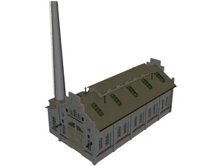 Train Repair Station 3D Model preview