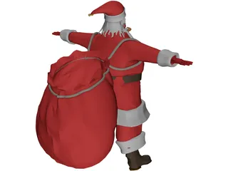 Santa Claus 3D Model preview