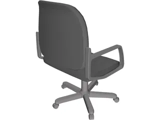 Chair Typist 3D Model preview