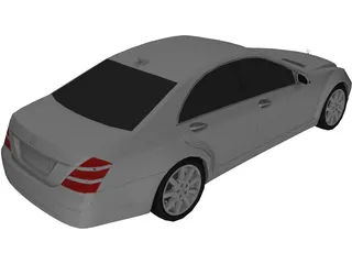 Mercedes-Benz S-Class (2006) 3D Model preview