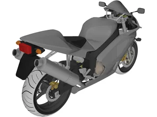Honda RVT1000 3D Model preview