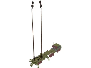 Patriot Antenna 3D Model preview