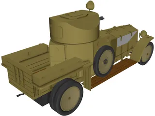 Rolls Royce Mk I (1941) 3D Model preview