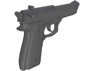 Beretta M9FS 3D Model preview