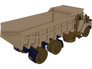 Dump Truck 3D Model preview