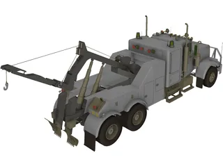 Wreck Recovery Truck 3D Model preview