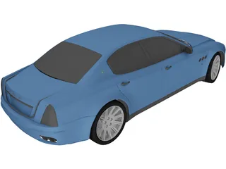 Maserati Quattroporte (2004) 3D Model preview