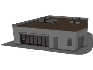 Building Auxiliar 3D Model preview