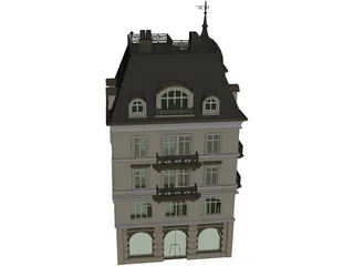 Bank Victorian 3D Model preview