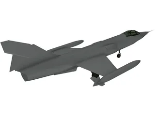 Lockheed F-104 Starfighter 3D Model preview