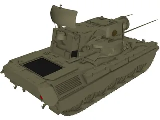 Flackpanzer Gepard 3D Model preview