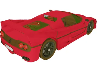 Ferrari F50 (1995) 3D Model preview
