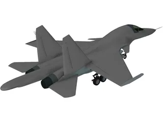 Sukhoi Su-34 Fullback 3D Model preview