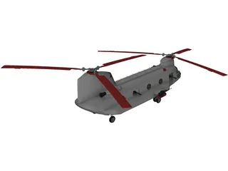 Boeing ACH-47 Chinook 3D Model preview
