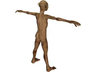 Gollum 3D Model preview
