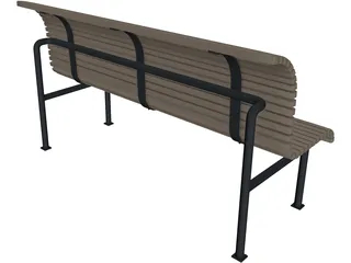 Bench 3D Model preview