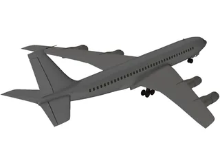 Boeing 707 3D Model preview