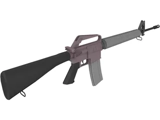 M16 Colt 3D Model preview