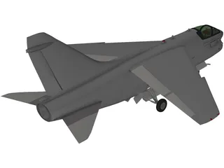 A-7 Corsair II 3D Model preview