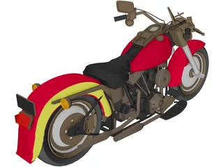 Harley-Davidson FLSTF Fatboy 3D Model preview
