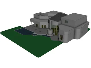 House One And Half Story 3D Model preview