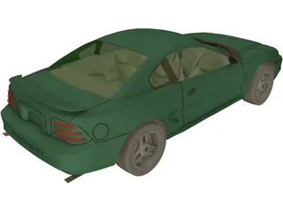 Ford Mustang GT (1994) 3D Model preview