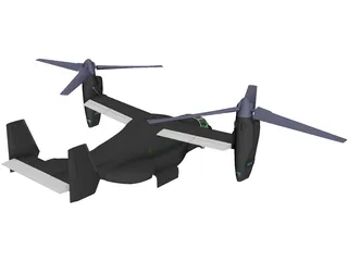 Bell-Boeing V-22 Osprey 3D Model preview
