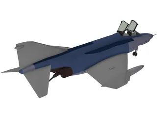 McDonnell Douglas F-4 Phantom II 3D Model preview