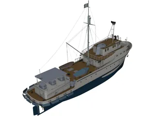 Tuna Clipper 3D Model preview